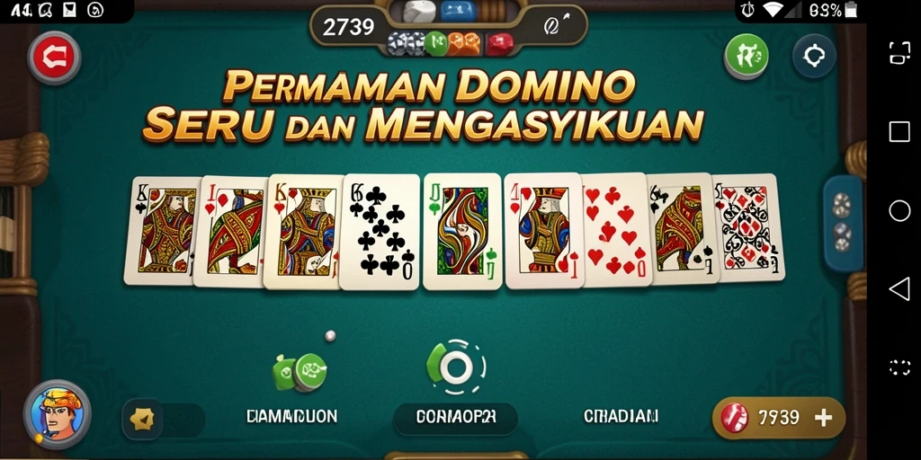 Tampilan seru gameplay Domino di 2739 dengan pemain aktif.