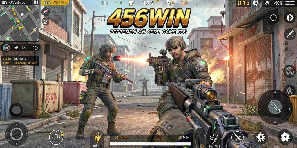 Screenshot gameplay <strong>456WIN</strong> menampilkan aksi tembak-menembak yang mendebarkan.