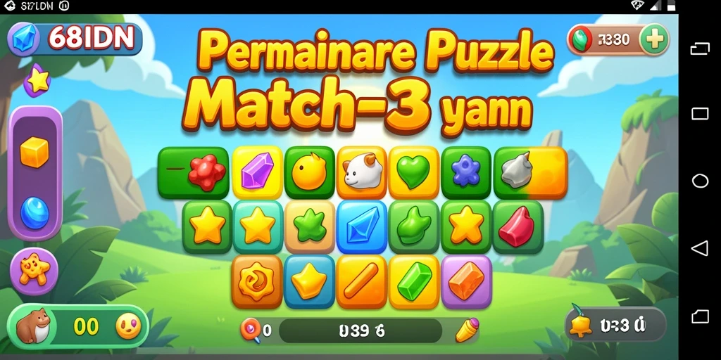 Gameplay seru mencocokkan objek berwarna dalam 68IDN.