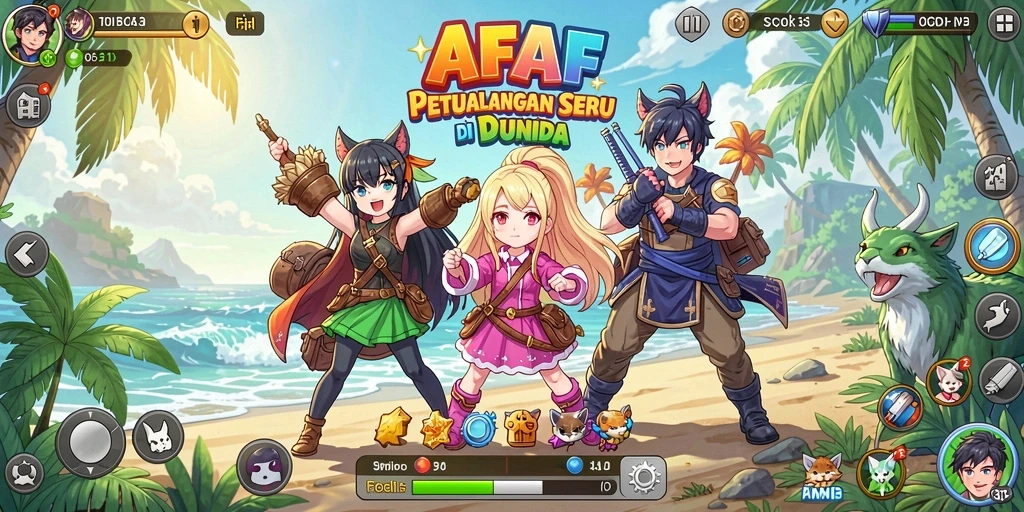 Tampilan luar biasa dari gameplay AFAF yang penuh aksi Anime.