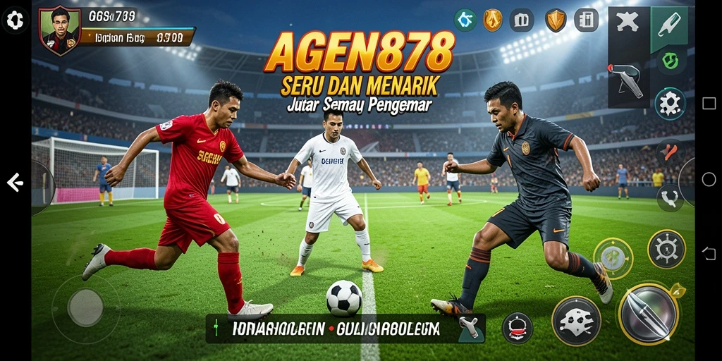 Tampilan gameplay AGEN878 dengan grafis olahraga yang memukau.