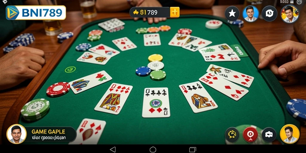 Tampilan gameplay seru dalam BNI789, penuh tantangan Gaple.