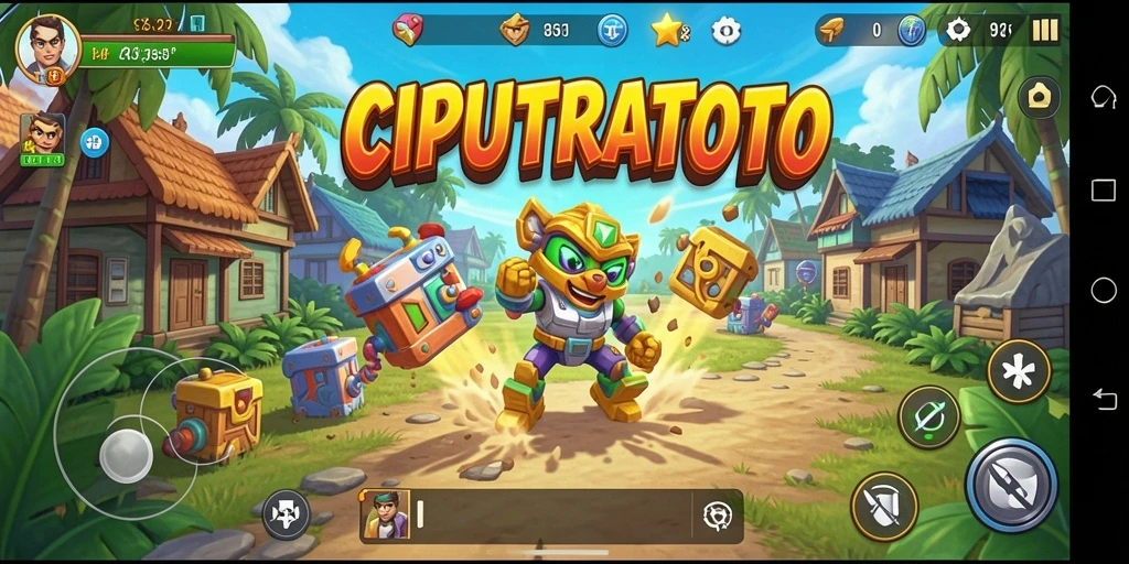 Tangkapan layar dari gameplay <strong>CIPUTRATOTO</strong> yang menunjukkan interaksi dunia yang hidup.
