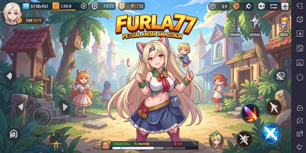 Tampilan gameplay menarik dari FURLA77 yang penuh petualangan Anime.