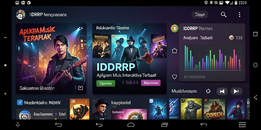 Screenshot tampilan permainan interaktif dari IDRRP yang penuh warna.
