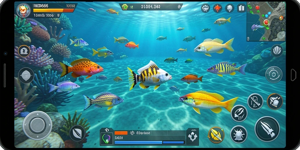 Screenshot permainan IND666 menampilkan gameplay Tembak Ikan yang seru.