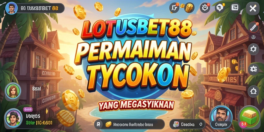 Tampilan gameplay LOTUSBET88 menampilkan manajemen bisnis yang seru.