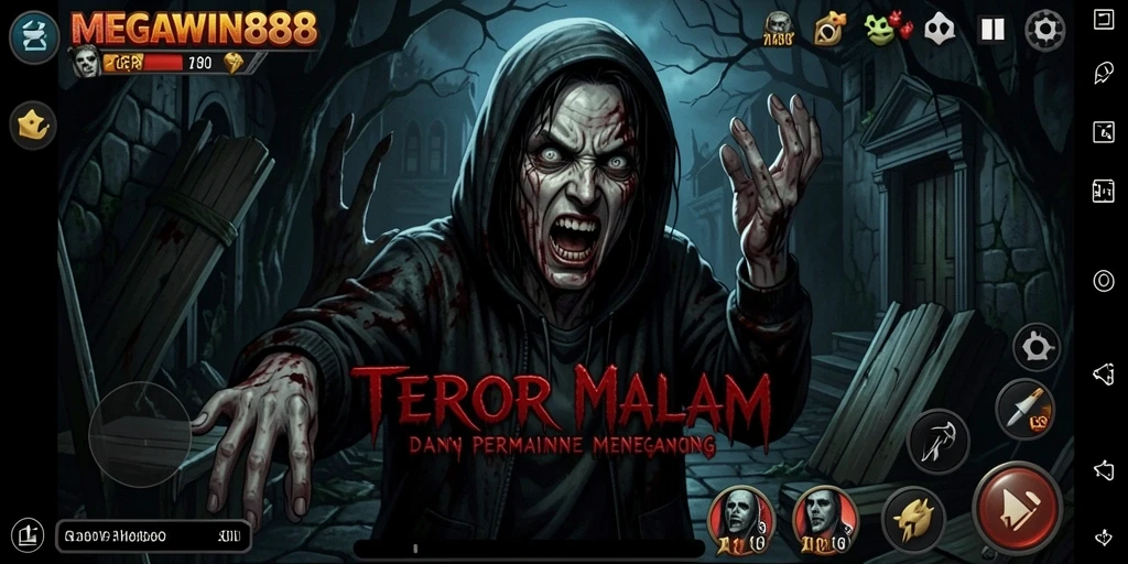 Tampilan gameplay menakutkan dalam MEGAWIN888.