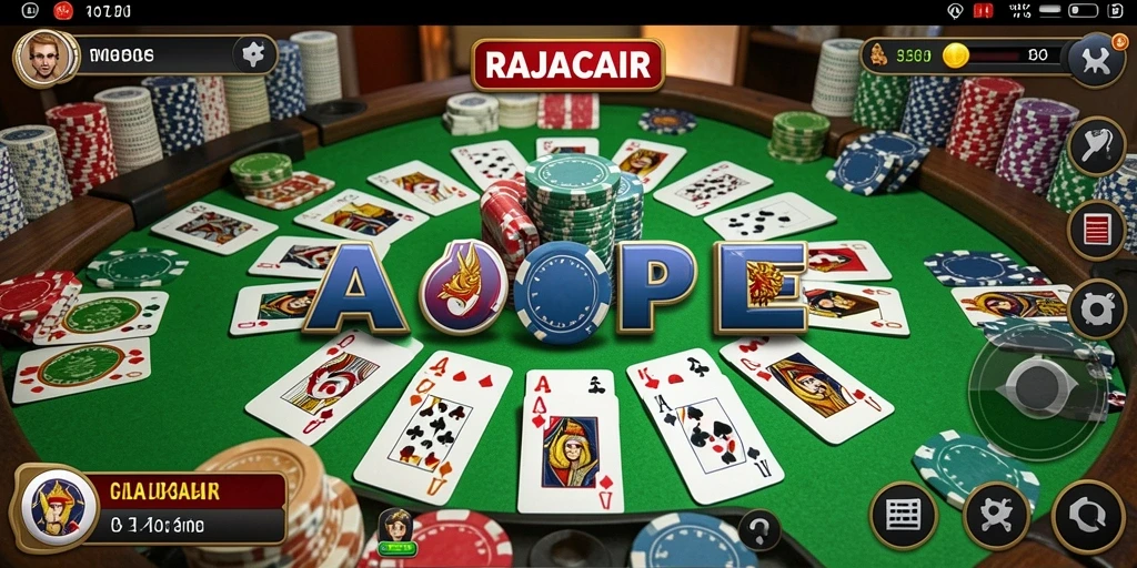 Screenshot menampilkan gameplay seru dan interaksi pemain Gaple.