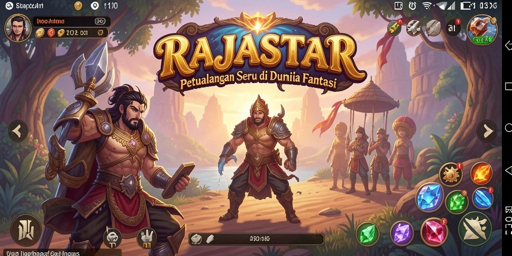 Tampilan screenshot <strong>RAJASTAR</strong> yang menampilkan aksi petualangan seru.