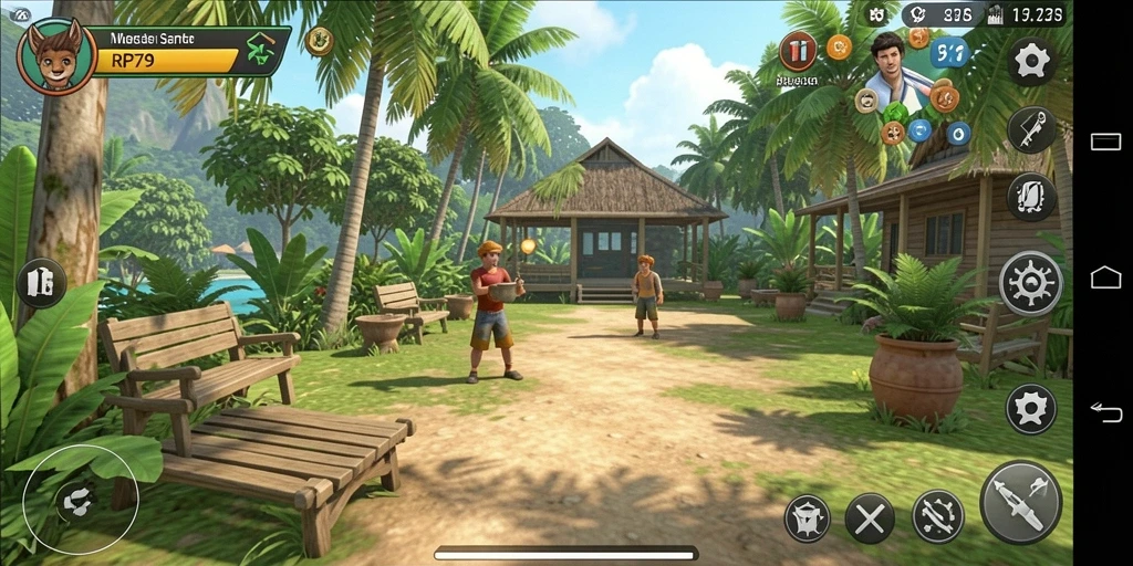 Screenshot utama RP79 menampilkan gameplay yang seru dan menghibur.