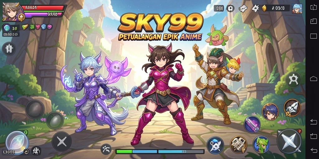Tampilan menakjubkan dari gameplay SKY99 yang memikat.