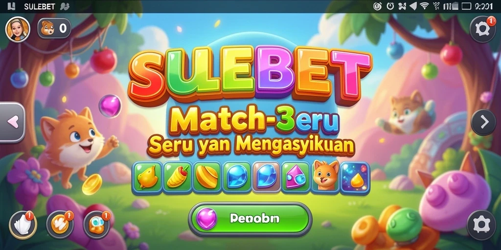 Tampilan gameplay SULEBET yang penuh warna dan menarik.