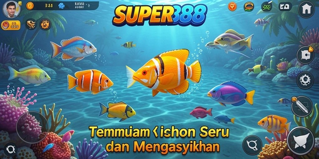 Tampilan gameplay seru Tembak Ikan di SUPER88.