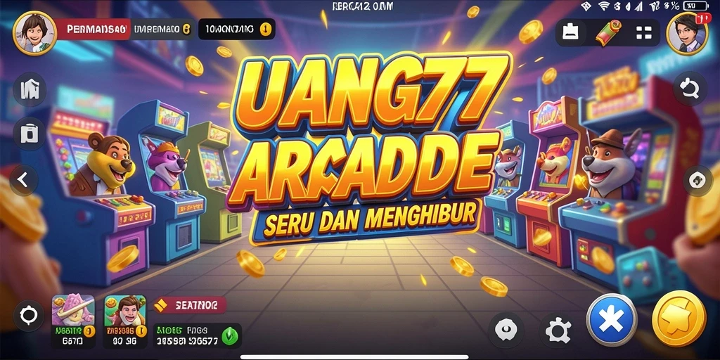 Screenshot gameplay UANG77 dengan karakter dan level yang menarik.